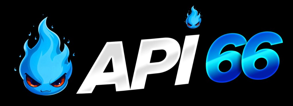 Logo resmi API66 klinik api-merah — platform gaming premium api66joker.com Indonesia